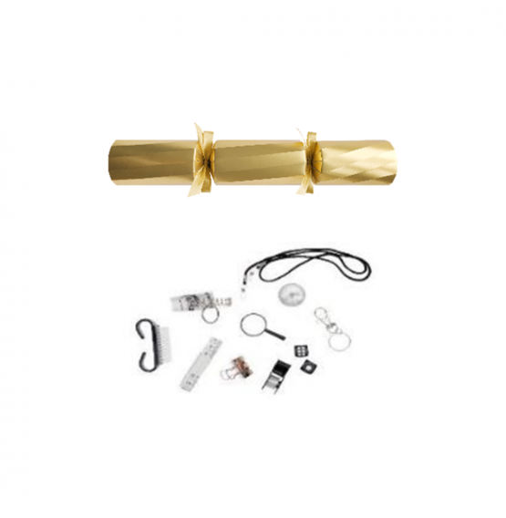 12" Twist Royale Gold Foil Christmas Crackers